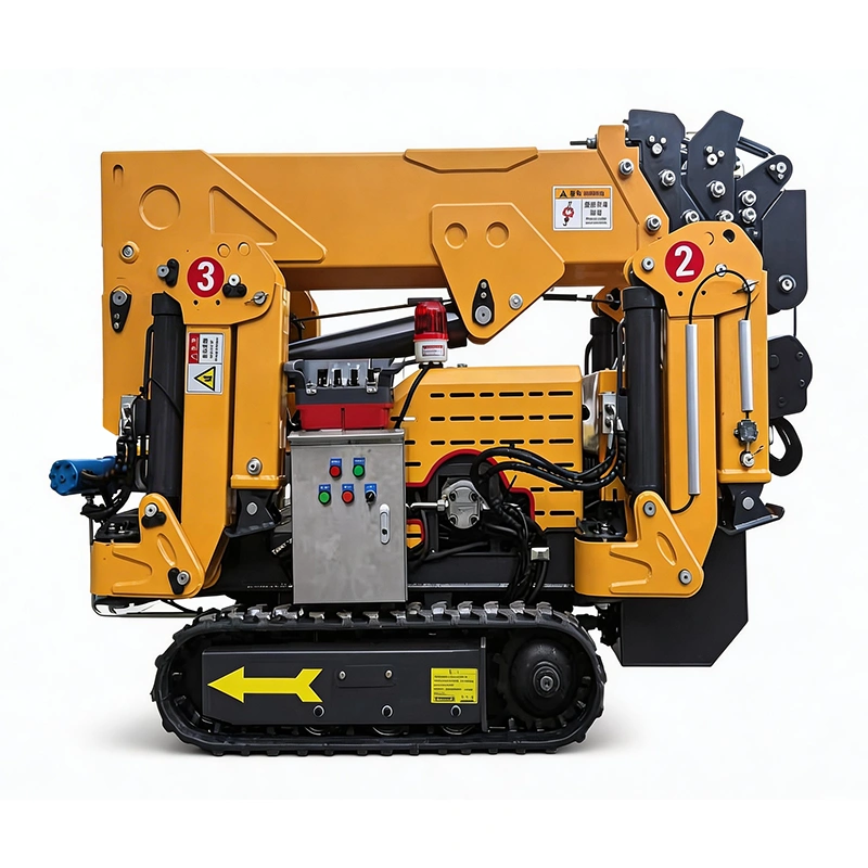 1.5 Ton Mini Spider Crane for Indoor Glass Installation Work