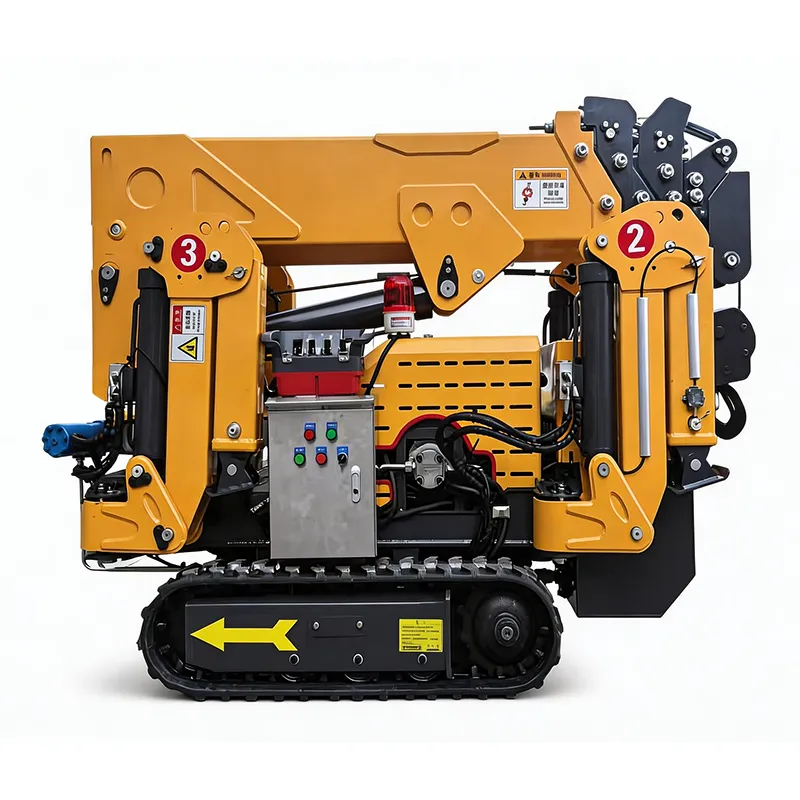 1.5 Ton Mini Spider Crane for Indoor Glass Installation Work