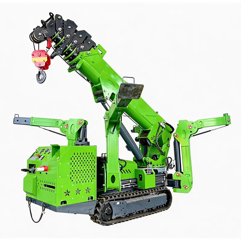 3 Ton Compact Spider Crane for Indoor Construction Lifting
