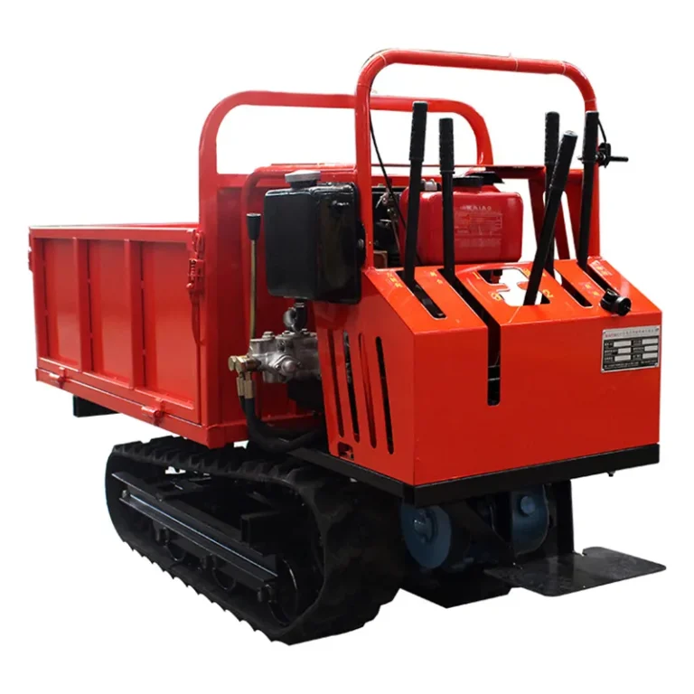 Mini Crawler Carrier for Construction Material Transport in Rough Terrain